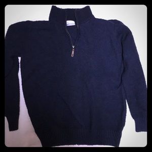 Blue Columbia sweater.